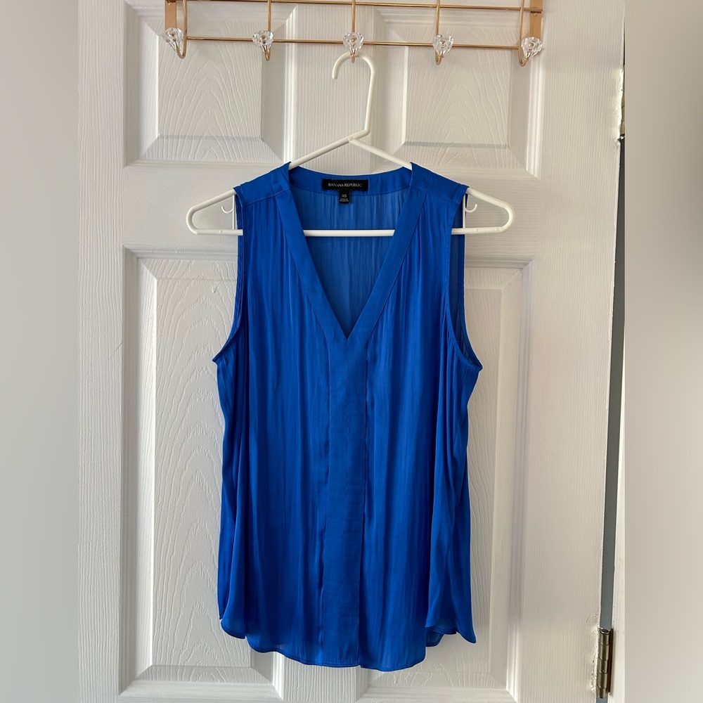 Blue Silk Blouse from Banana Republic💙